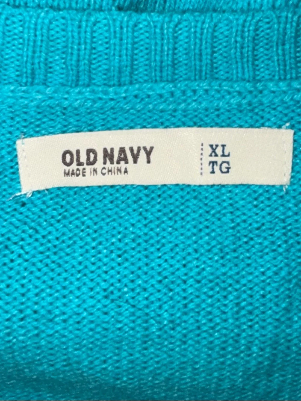 Old Navy Bright Turquoise Crewneck Sweater
